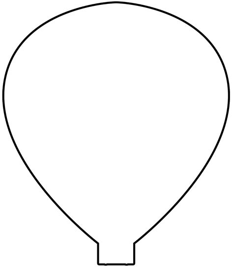Hot Air Balloon Printable Template